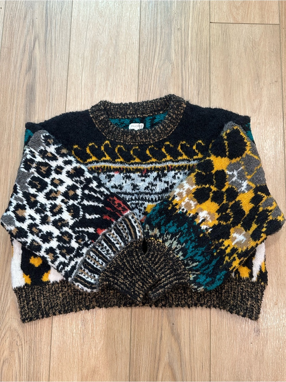 Anthropologie Pilcro Italian Yarn Chunky Knit Sweater Small NWT - Picture 8 of 15